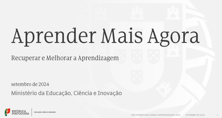 Plano Escola+ (Recuperar e Melhorar a Aprendizagem)