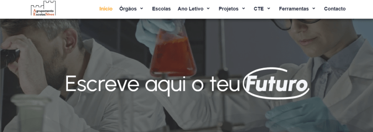 Pagina do AES com novo rosto