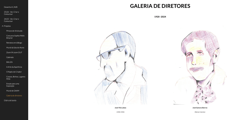 SITE DA DISCIPLINA DE DESENHO A — ÚLTIMA ATUALIZAÇÃO DO ANO LETIVO