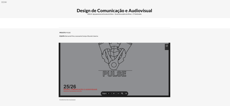 PROJETOS DE DESIGN DE COMUNICAÇÃO E AUDIOVISUAL disponíveis online