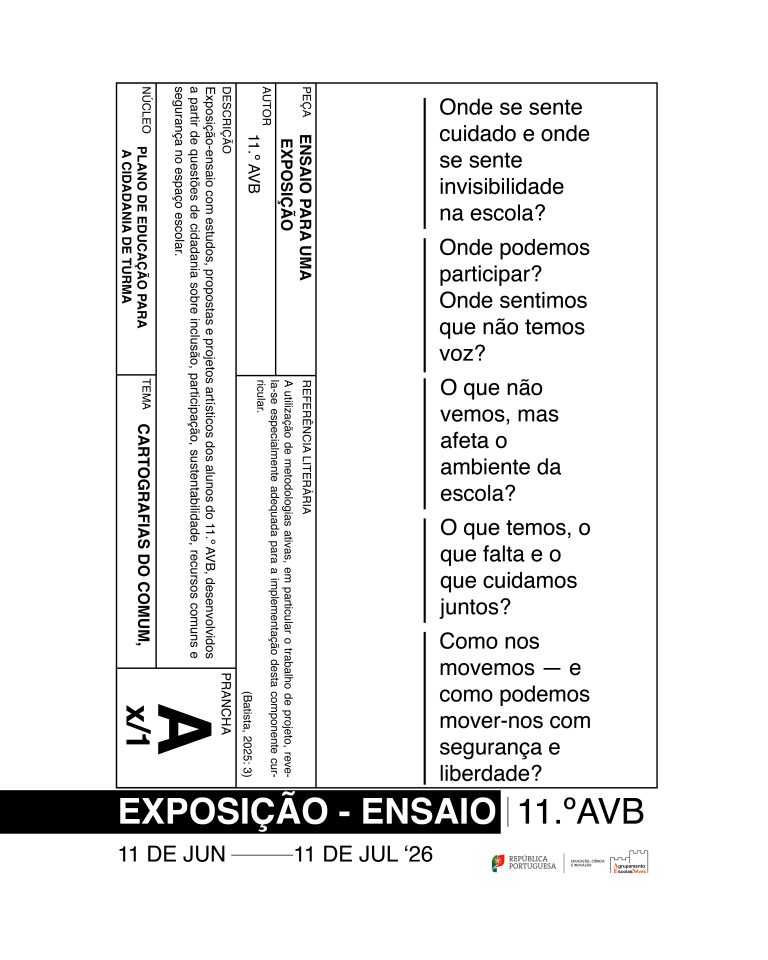 ENSAIO PARA UMA EXPOSIÇÃO – CARTOGRAFIAS DO COMUM