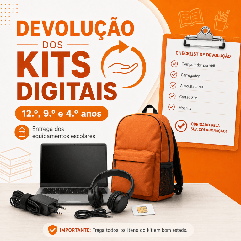 REFORÇO DE INFORMAÇÃO — DEVOLUÇÃO DOS KITS DIGITAIS