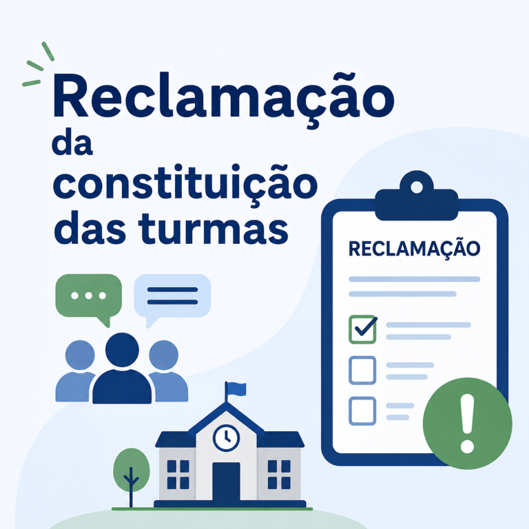 Reclamação da constituição das turmas 2026/27