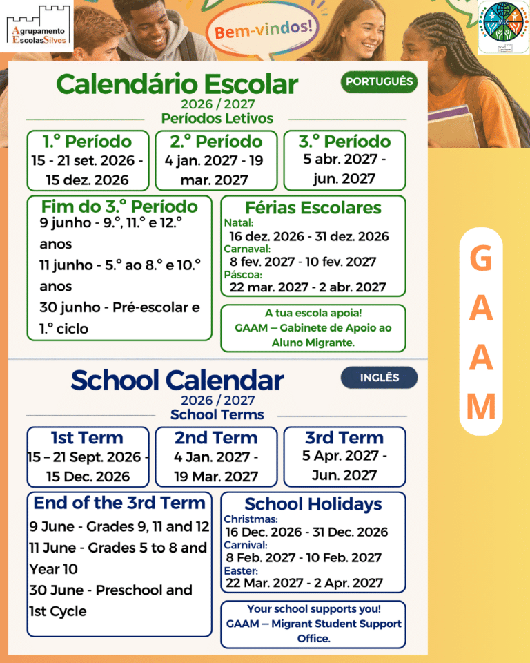 Calendário / Календар / تقويم / Calendar / Calendrier / Kalender / Calendario / Календар – GAAM 2026/27